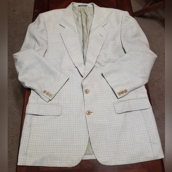 Enrico Coveri Italian Men's Classic Checkered Blazer - Picture 13 of 15